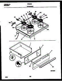 05 - Cooktop And Drawer Parts parts for Frigidaire Range FEF350SADA from AppliancePartsPros.com