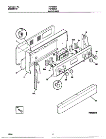 02 - Backguard parts for Frigidaire Range FEF352CASF from AppliancePartsPros.com