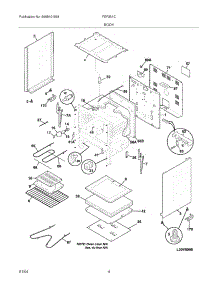 05 - Body parts for Frigidaire Range FEF351CSA from AppliancePartsPros.com