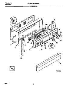 02 - Backguard parts for Frigidaire Range FEF353SFWA from AppliancePartsPros.com