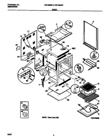 03 - Body parts for Frigidaire Range FEF353SFWA from AppliancePartsPros.com