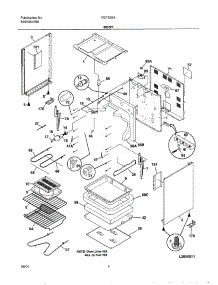 05 - Body parts for Frigidaire Range FEF355AWA from AppliancePartsPros.com
