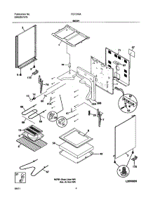 05 - Body parts for Frigidaire Range FEF316ASA from AppliancePartsPros.com