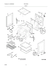 05 - Body parts for Frigidaire Range FEF316BSG from AppliancePartsPros.com