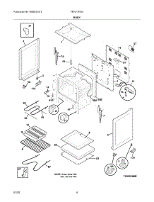 05 - Body parts for Frigidaire Range FEF317HSA from AppliancePartsPros.com