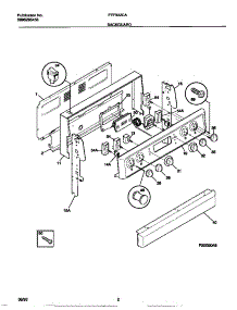 02 - Backguard parts for Frigidaire Range FEF322CASF from AppliancePartsPros.com
