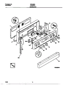 02 - Backguard parts for Frigidaire Range FEF322BAWG from AppliancePartsPros.com