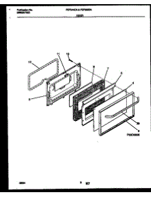 05 - Door Parts parts for Frigidaire Range FEF342BADB from AppliancePartsPros.com