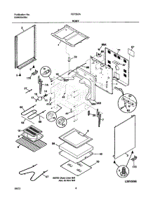 05 - Body parts for Frigidaire Range FEF352ASF from AppliancePartsPros.com
