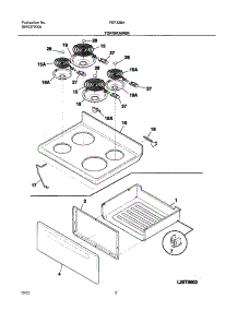 07 - Top / Drawer parts for Frigidaire Range FEF326AUC from AppliancePartsPros.com