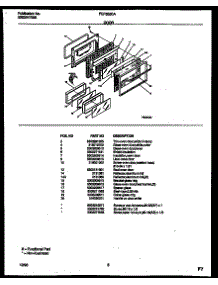 05 - Door Parts parts for Frigidaire Range FEF352CASB from AppliancePartsPros.com