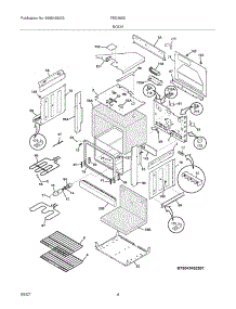 05 - Body parts for Frigidaire Range FED365ESD from AppliancePartsPros.com