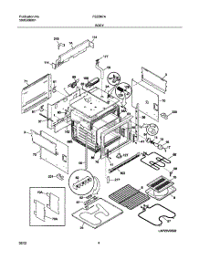 05 - Body parts for Frigidaire Range FED367AQC from AppliancePartsPros.com