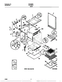 03 - Body parts for Frigidaire Range FEF352BAWG from AppliancePartsPros.com