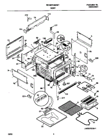03 - Body parts for Frigidaire Range FED367CETD from AppliancePartsPros.com