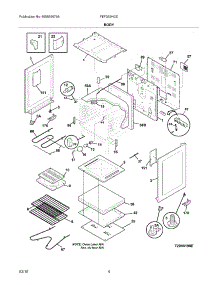 05 - Body parts for Frigidaire Range FEF352HCE from AppliancePartsPros.com