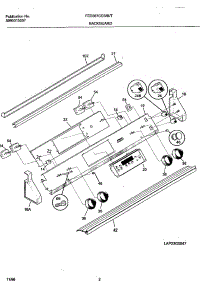 03 - Backguard parts for Frigidaire Range FED367CESE from AppliancePartsPros.com