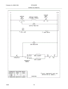 10 - Wiring Schematic parts for Frigidaire Range FEF303CWE from AppliancePartsPros.com