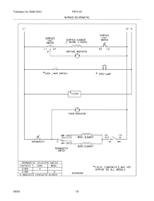 10 - Wiring Schematic parts for Frigidaire Range FEF316BSD from AppliancePartsPros.com