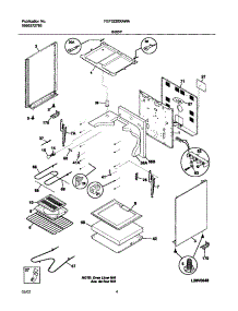 05 - Body parts for Frigidaire Range FEF322BXAWA from AppliancePartsPros.com