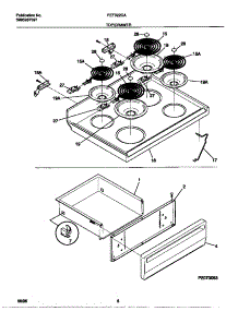 04 - Top / Drawer parts for Frigidaire Range FEF322CASG from AppliancePartsPros.com