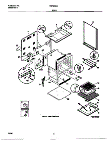 03 - Body parts for Frigidaire Range FEF322CASD from AppliancePartsPros.com
