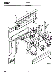 02 - Backguard parts for Frigidaire Range FEF368CCSF from AppliancePartsPros.com
