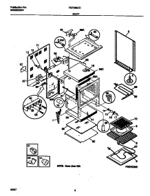 03 - Body parts for Frigidaire Range FEF368CCSF from AppliancePartsPros.com