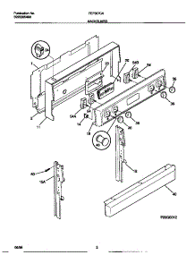 02 - Backguard parts for Frigidaire Range FEF367CABF from AppliancePartsPros.com