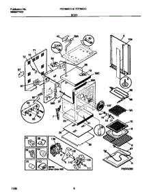 04 - Body parts for Frigidaire Range FEF388CCBD from AppliancePartsPros.com
