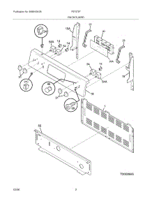 03 - Backguard parts for Frigidaire Range FEF375FSA from AppliancePartsPros.com
