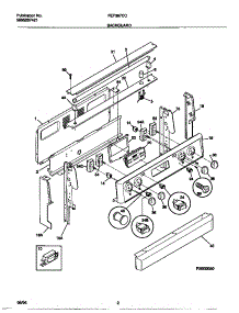 02 - Backguard parts for Frigidaire Range FEF387CCSF from AppliancePartsPros.com