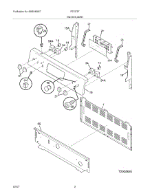 03 - Backguard parts for Frigidaire Range FEF375FQC from AppliancePartsPros.com