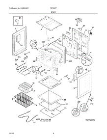05 - Body parts for Frigidaire Range FEF352FUD from AppliancePartsPros.com