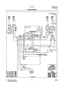 11 - Wiring Diagram parts for Frigidaire Range FEF355AWG from AppliancePartsPros.com