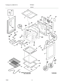 05 - Body parts for Frigidaire Range FEF355DSB from AppliancePartsPros.com