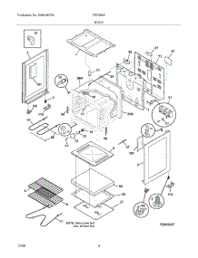 05 - Body parts for Frigidaire Range FEF355ESC from AppliancePartsPros.com
