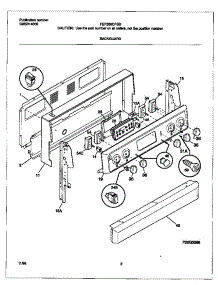 02 - Backguard parts for Frigidaire Range FEF358CFSD from AppliancePartsPros.com