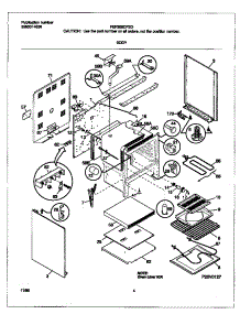 03 - Body parts for Frigidaire Range FEF358CFSD from AppliancePartsPros.com