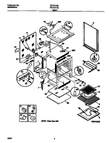 03 - Body parts for Frigidaire Range FEF357CESD from AppliancePartsPros.com