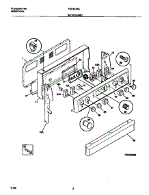 02 - Backguard parts for Frigidaire Range FEF357BAWE from AppliancePartsPros.com