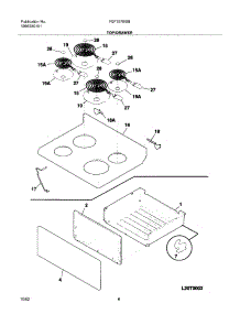 07 - Top / Drawer parts for Frigidaire Range FEF357BSB from AppliancePartsPros.com