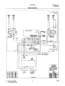 11 - Wiring Diagram parts for Frigidaire Range FEF357BSB from AppliancePartsPros.com