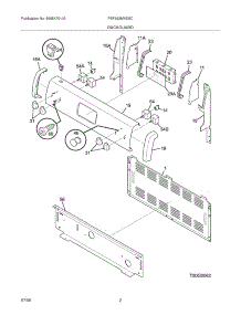 03 - Backguard parts for Frigidaire Range FEF362MXESC from AppliancePartsPros.com