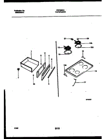 05 - Cooktop And Drawer Parts parts for Frigidaire Range FEF366CASA from AppliancePartsPros.com