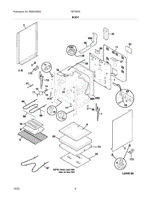 05 - Body parts for Frigidaire Range FEF365BUE from AppliancePartsPros.com
