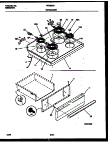 05 - Cooktop And Drawer Parts parts for Frigidaire Range FEF350CAWA from AppliancePartsPros.com