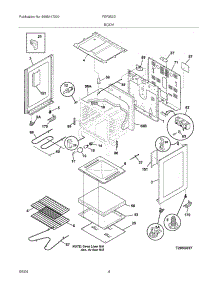 05 - Body parts for Frigidaire Range FEF352DSA from AppliancePartsPros.com