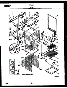 03 - Body Parts parts for Frigidaire Range FEF350BAWA from AppliancePartsPros.com