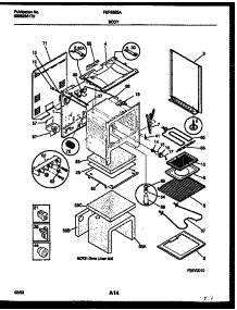 03 - Body Parts parts for Frigidaire Range FEF352BADA from AppliancePartsPros.com